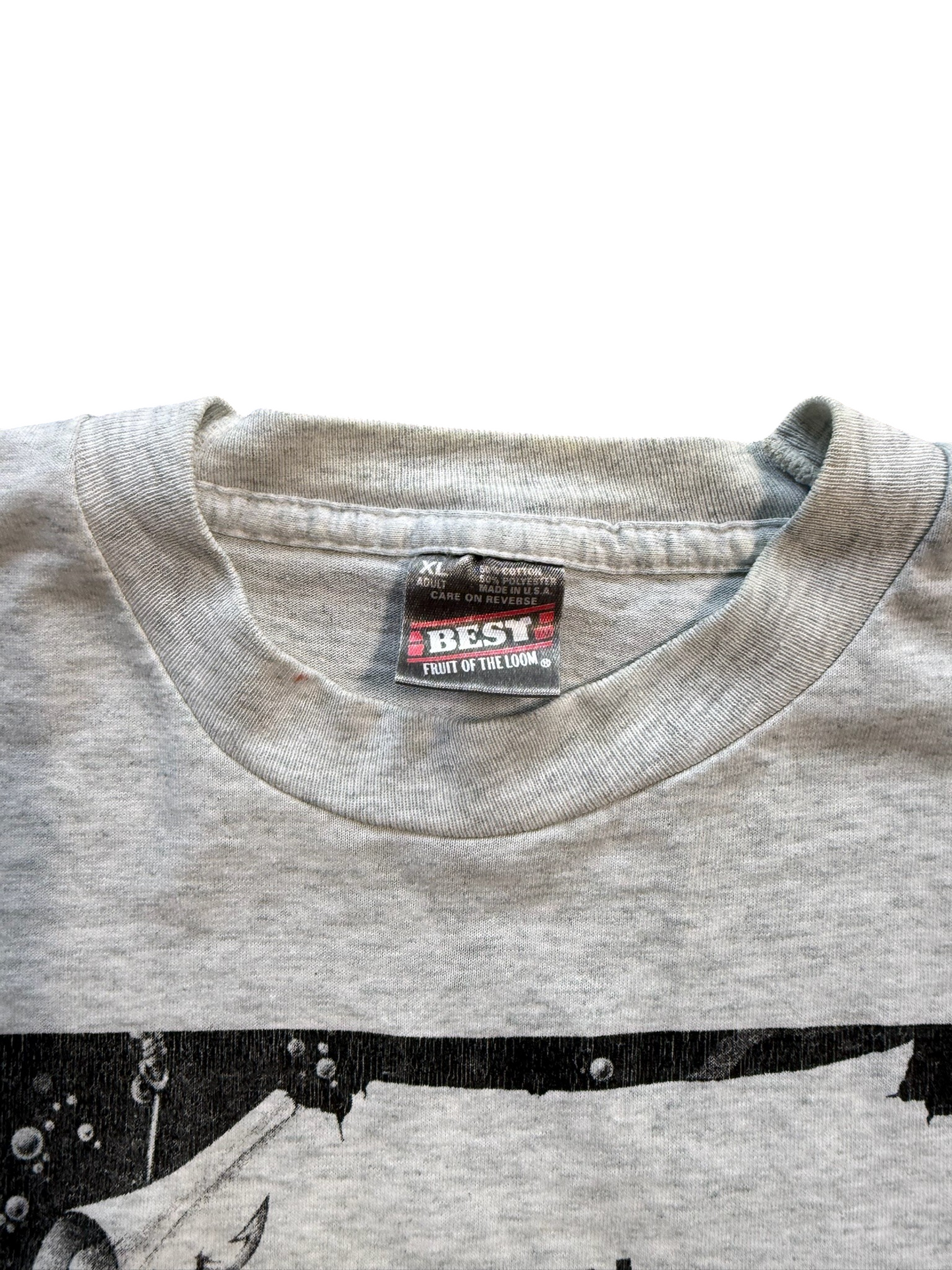 (XL) Vintage 90s Fishing Phrase Tee