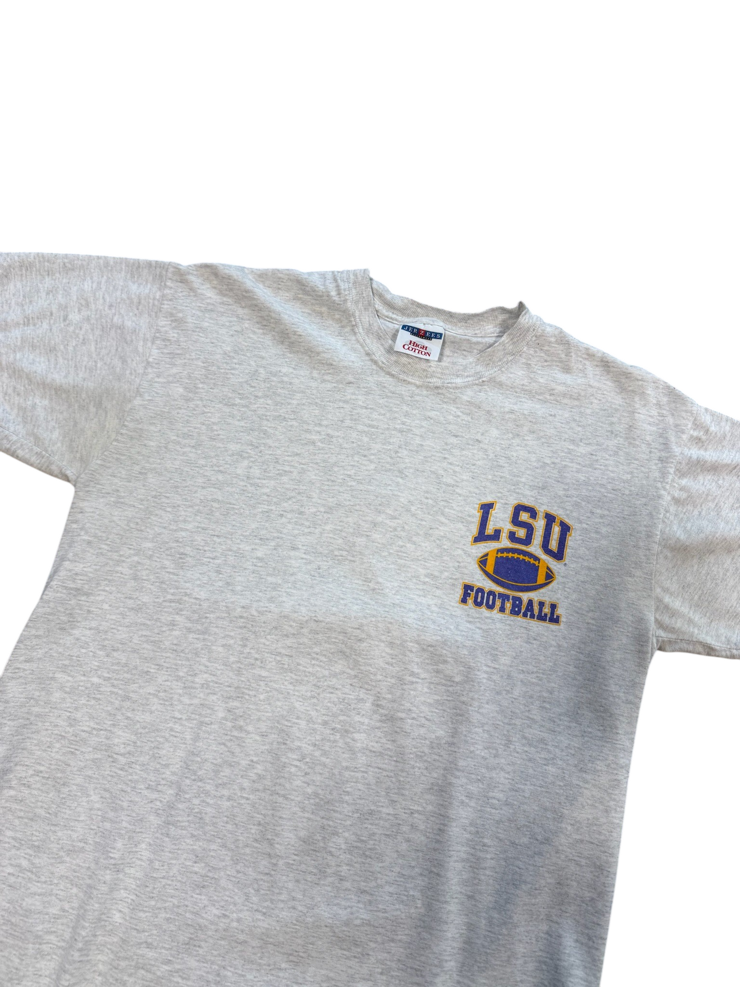 (L) Vintage LSU Football Helmet Tee