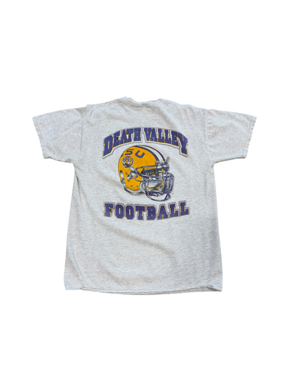 (L) Vintage LSU Football Helmet Tee