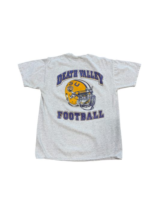 (L) Vintage LSU Football Helmet Tee