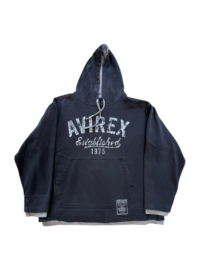(XXL) Vintage Y2K Avirex Spellout Hoodie