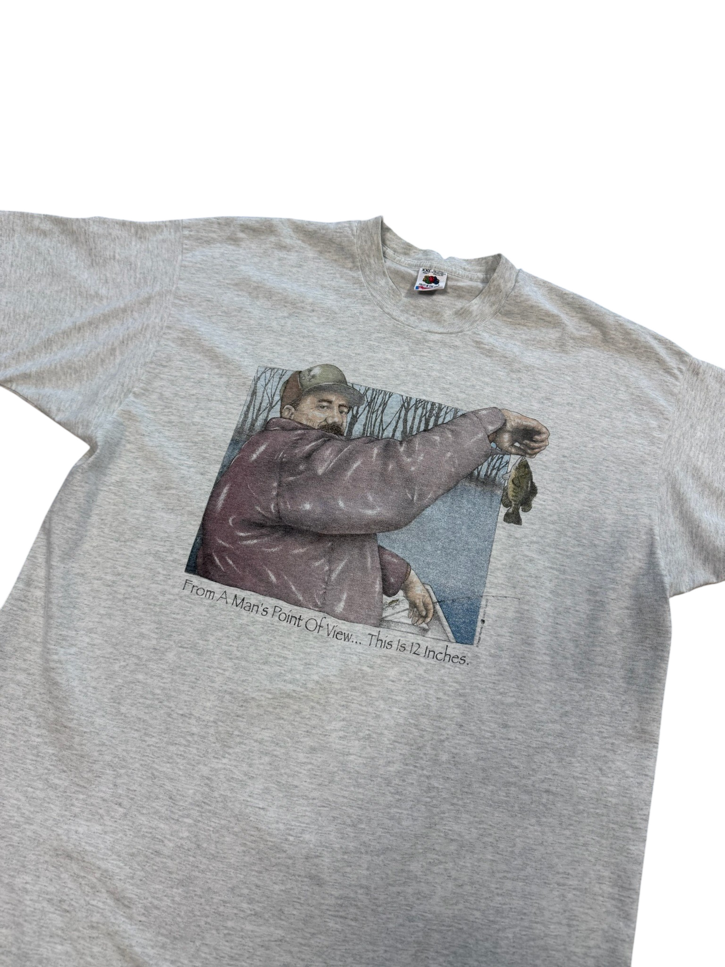 (XXL) Vintage 90s Fishing 12inches Comedy Tee