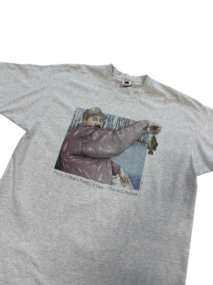 (XXL) Vintage 90s Fishing 12inches Comedy Tee