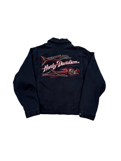 (M) Vintage 2000s Harley Davidson Embroidered Jacket