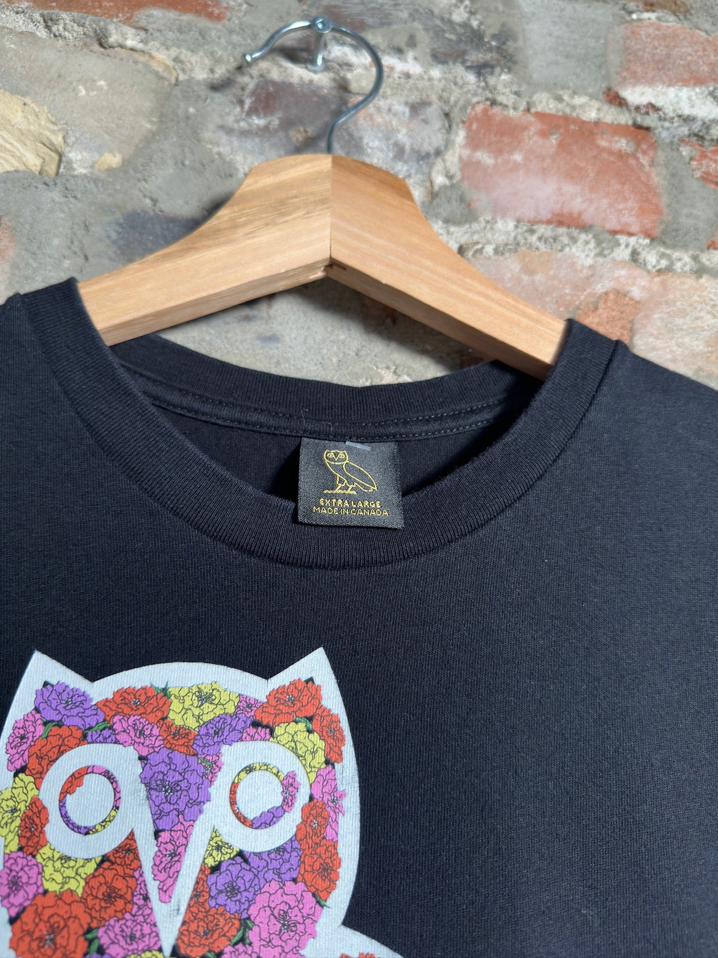 OVO Floral Owl Tee Sz XL