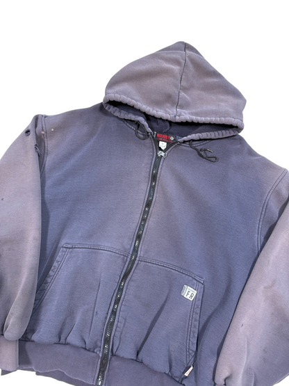 (XL) Vintage Y2K Faded Zip Up Hoodie