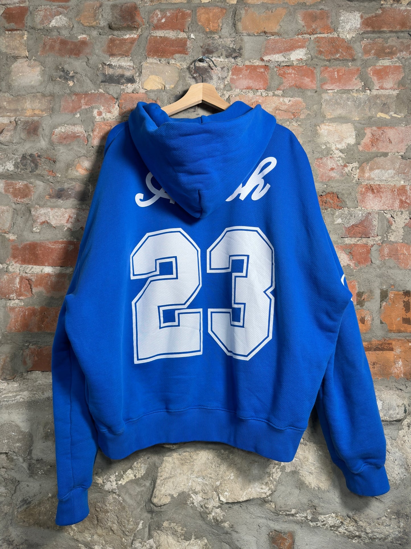 Off White Abloh Collection Hoodie Blue Sz M