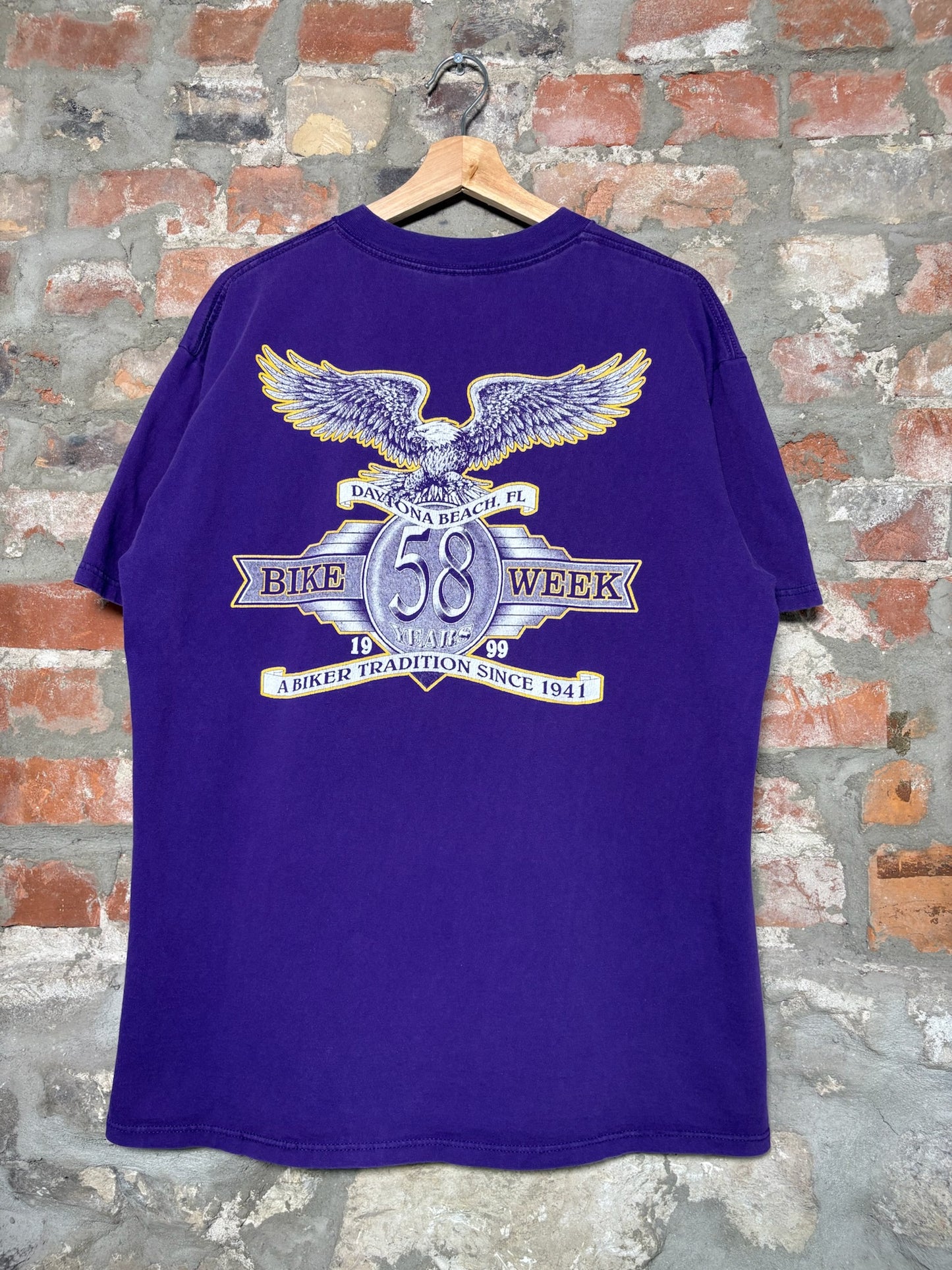99" Bike Week Daytona Beach Tee Sz L