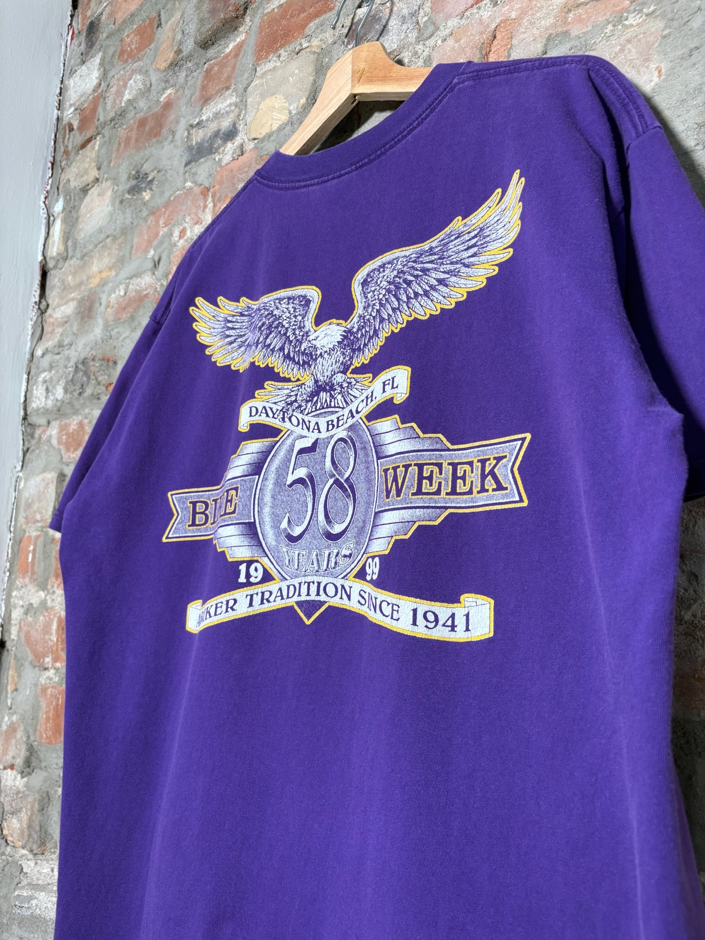 99" Bike Week Daytona Beach Tee Sz L