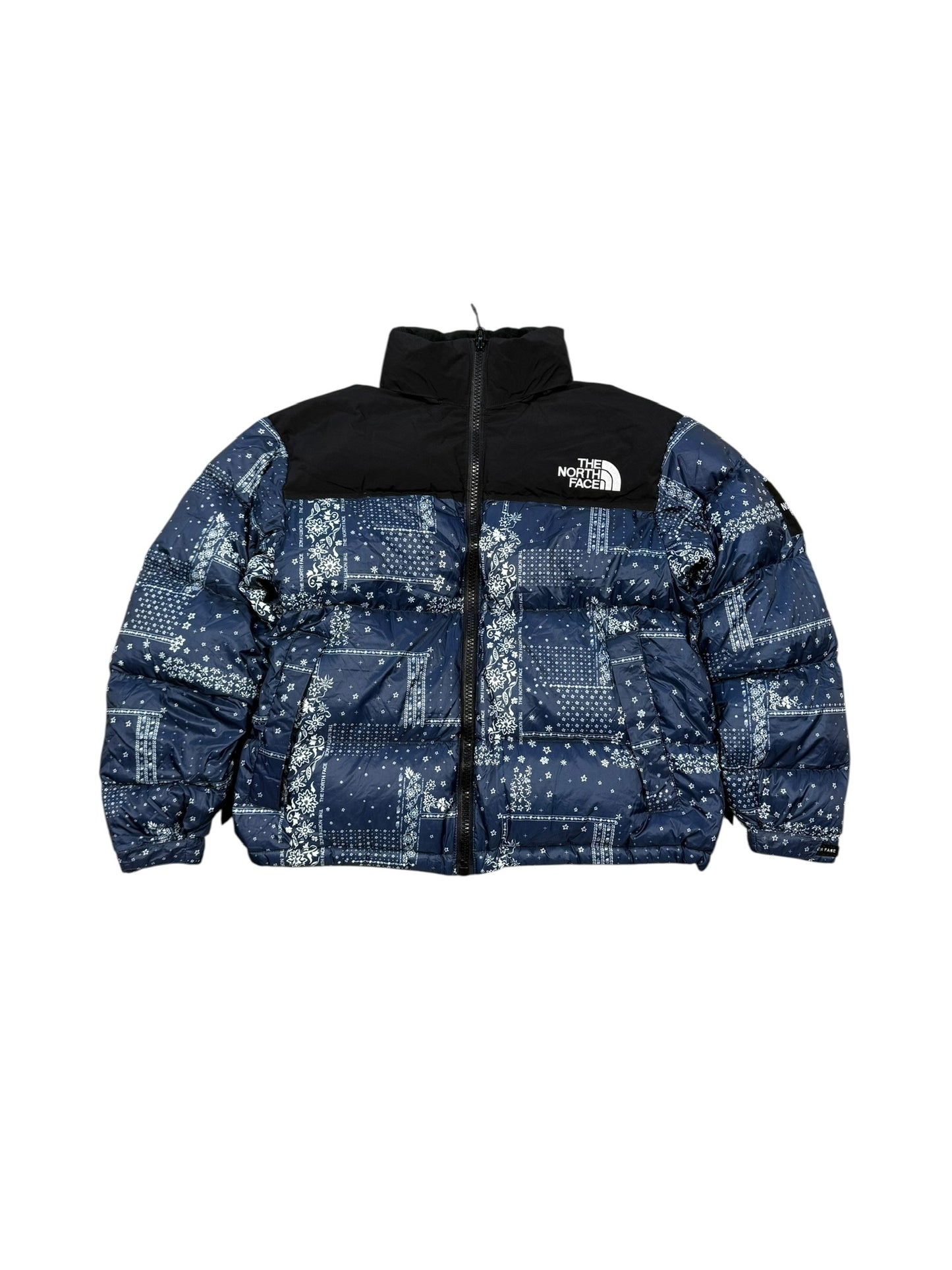 (S) The North Face Nuptse Paisley Bandana Puffer Jacket