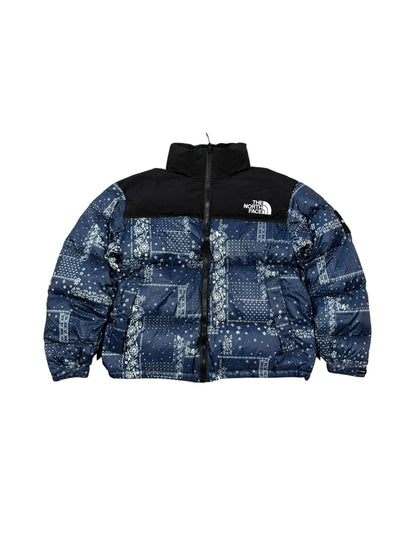 (S) The North Face Nuptse Paisley Bandana Puffer Jacket