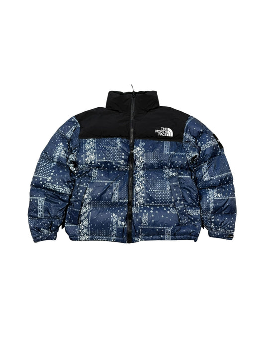 (S) The North Face Nuptse Paisley Bandana Puffer Jacket