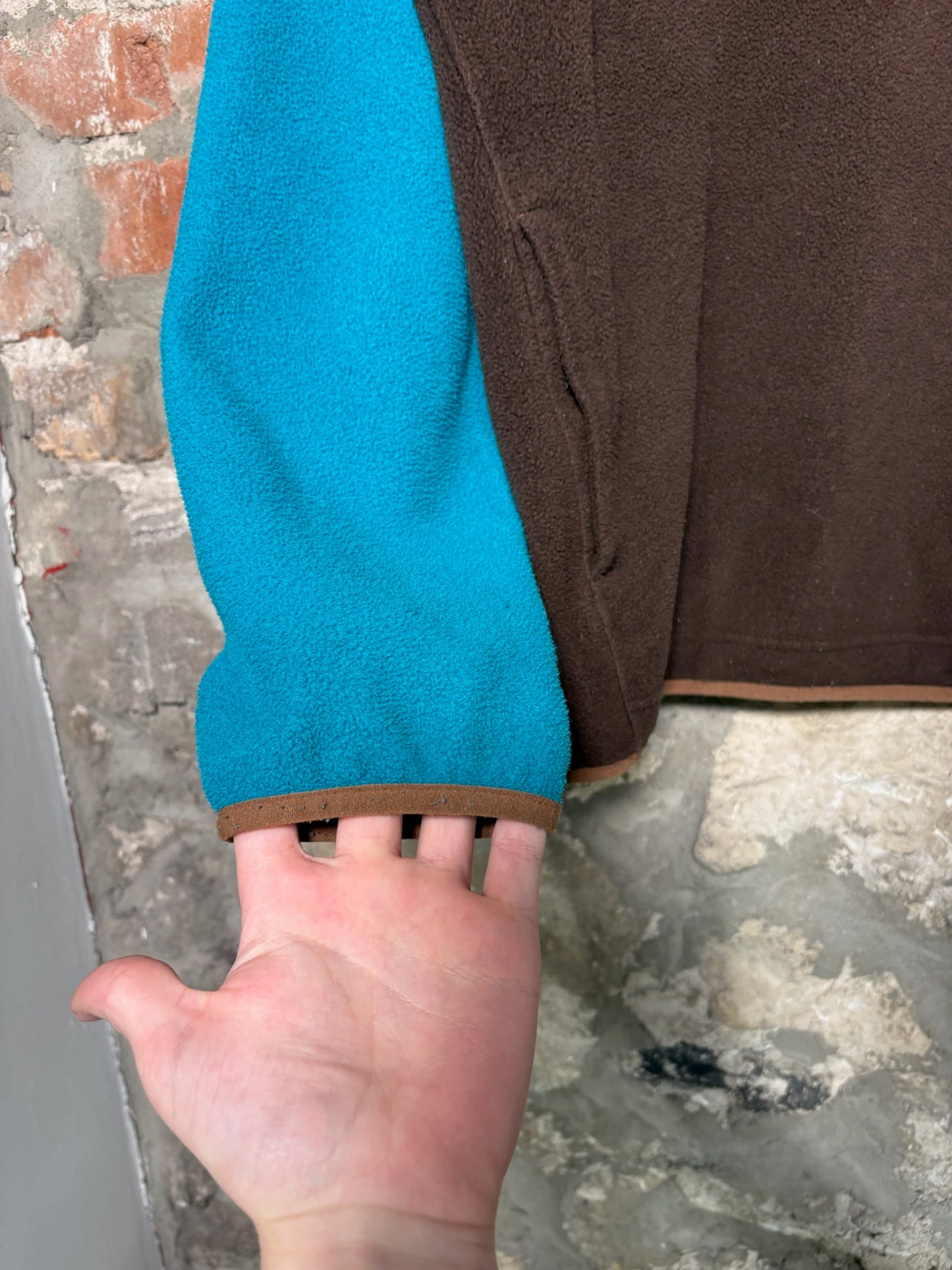 90s Patagonia Synchilla Button Up Hooded Fleece Sz XL