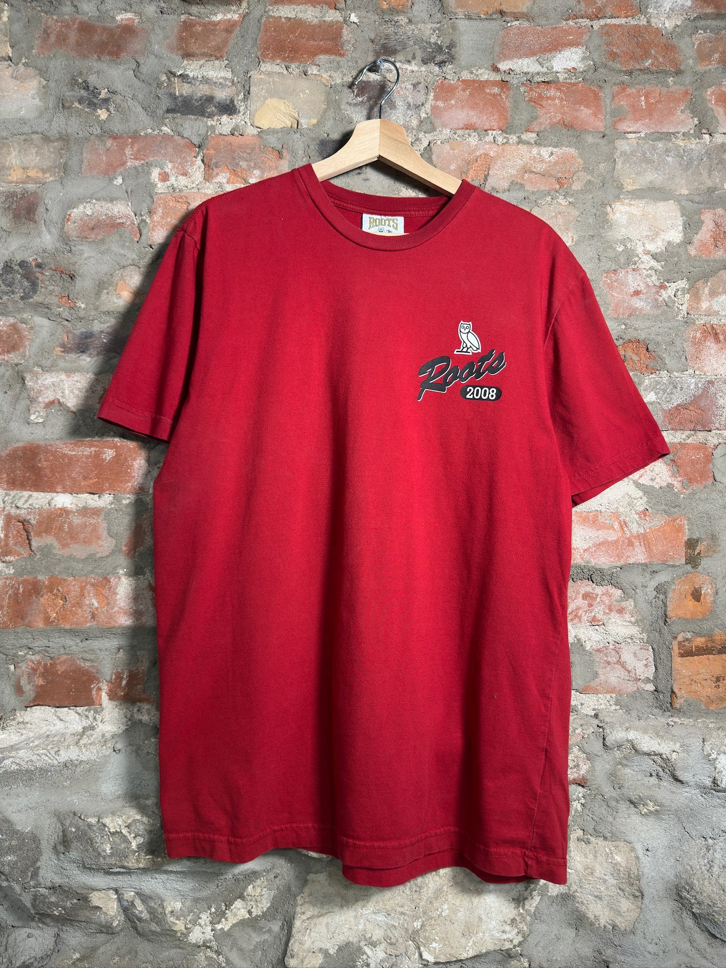 OVO x Roots Athletics Tee Red Sz M