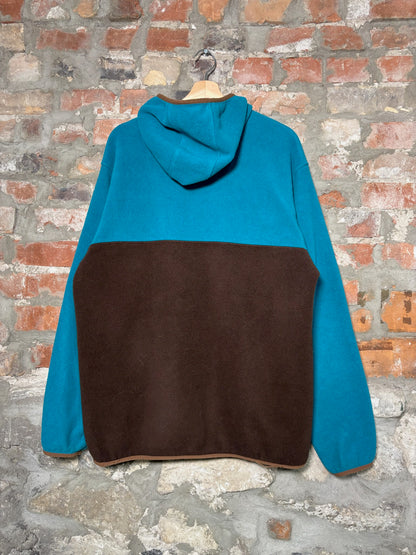 90s Patagonia Synchilla Button Up Hooded Fleece Sz XL