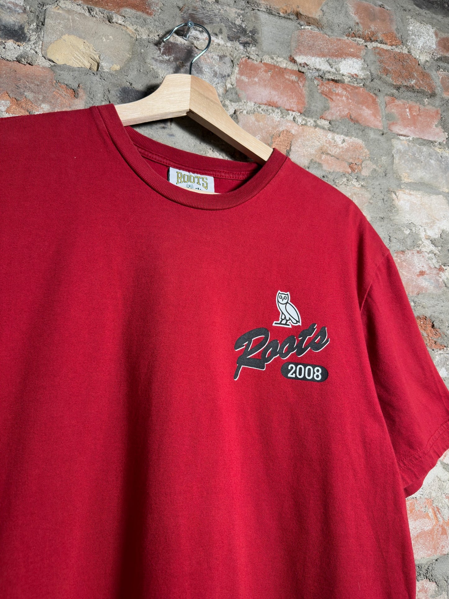 OVO x Roots Athletics Tee Red Sz M