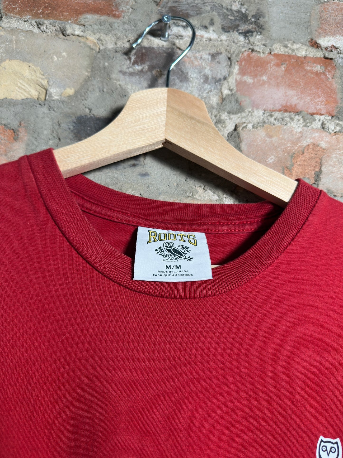 OVO x Roots Athletics Tee Red Sz M
