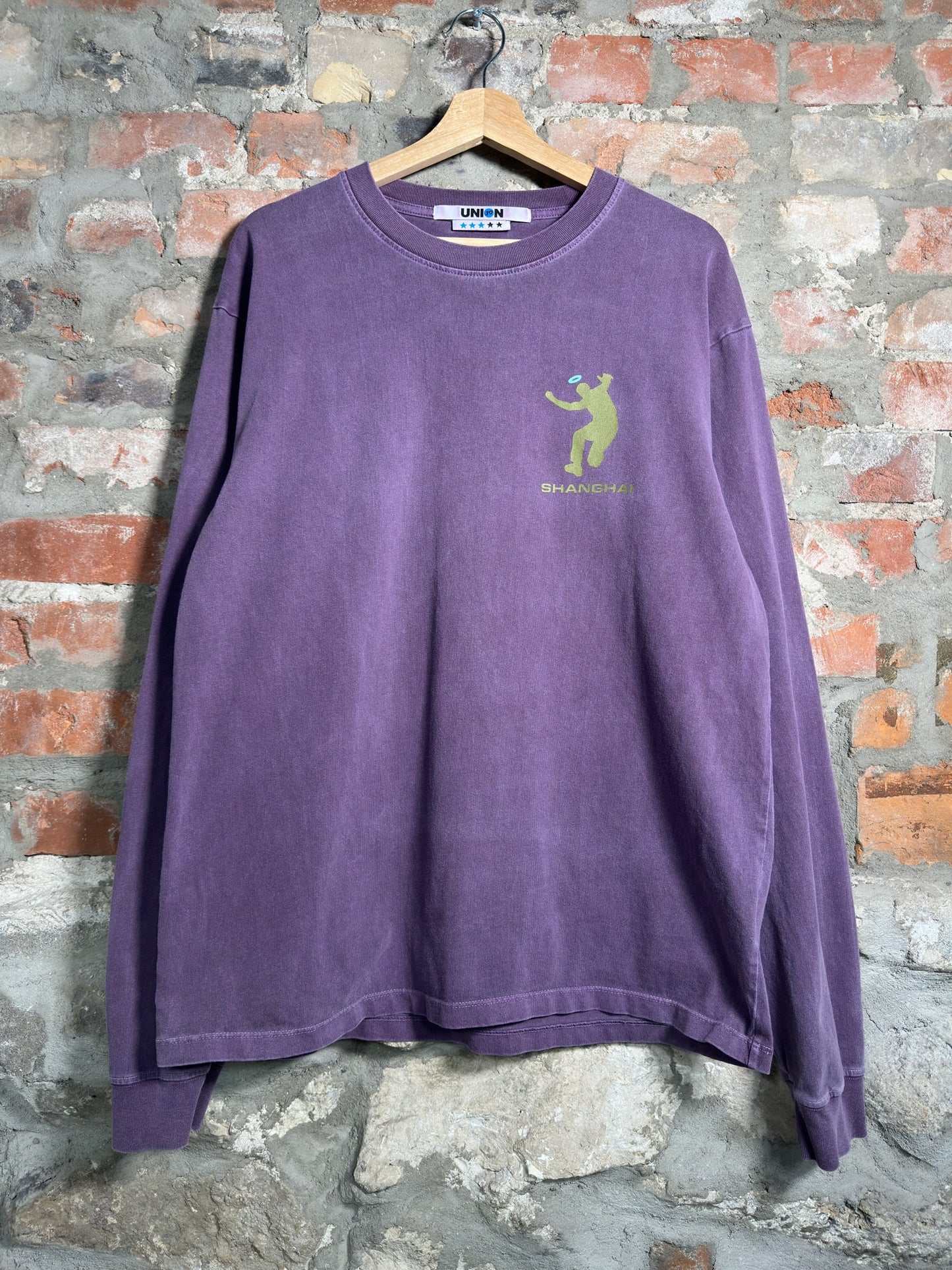 Union Shanghai Purple Washed Longsleeve Sz L