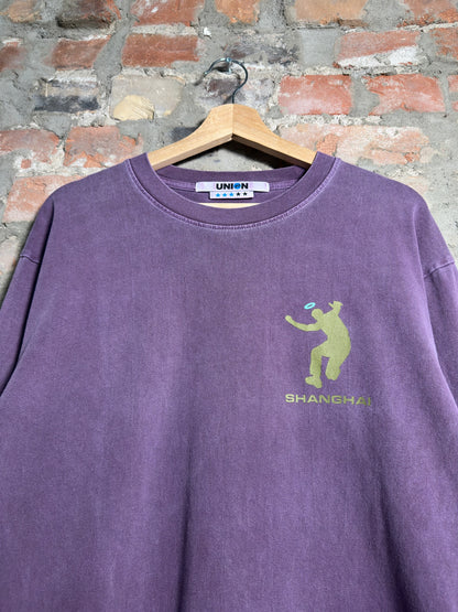 Union Shanghai Purple Washed Longsleeve Sz L