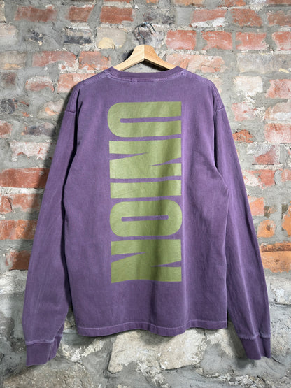 Union Shanghai Purple Washed Longsleeve Sz L
