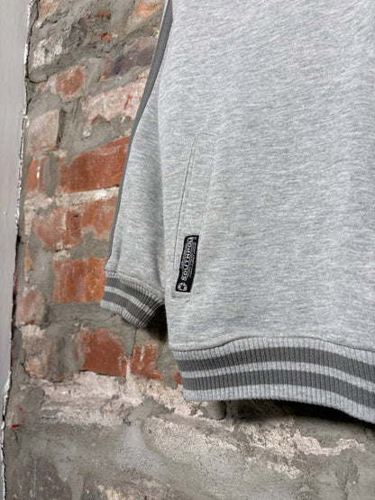 Y2K Southpole Zip-Up Hoodie Grey Sz M