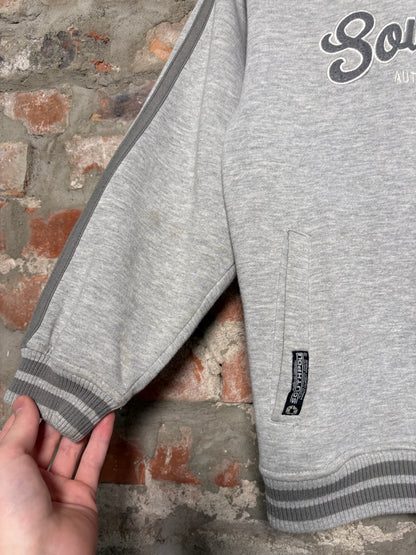 Y2K Southpole Zip-Up Hoodie Grey Sz M