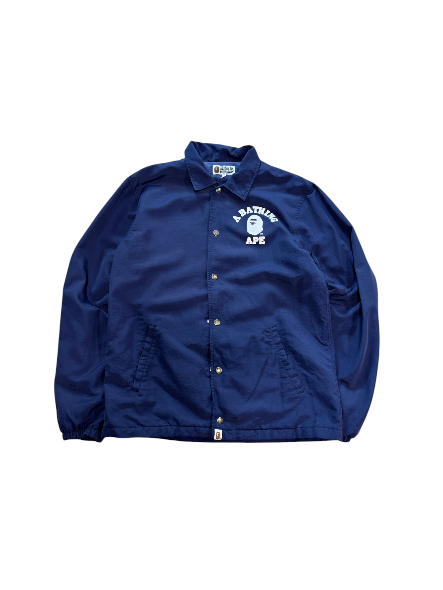 (L) Bape College Logo Coach Jacket