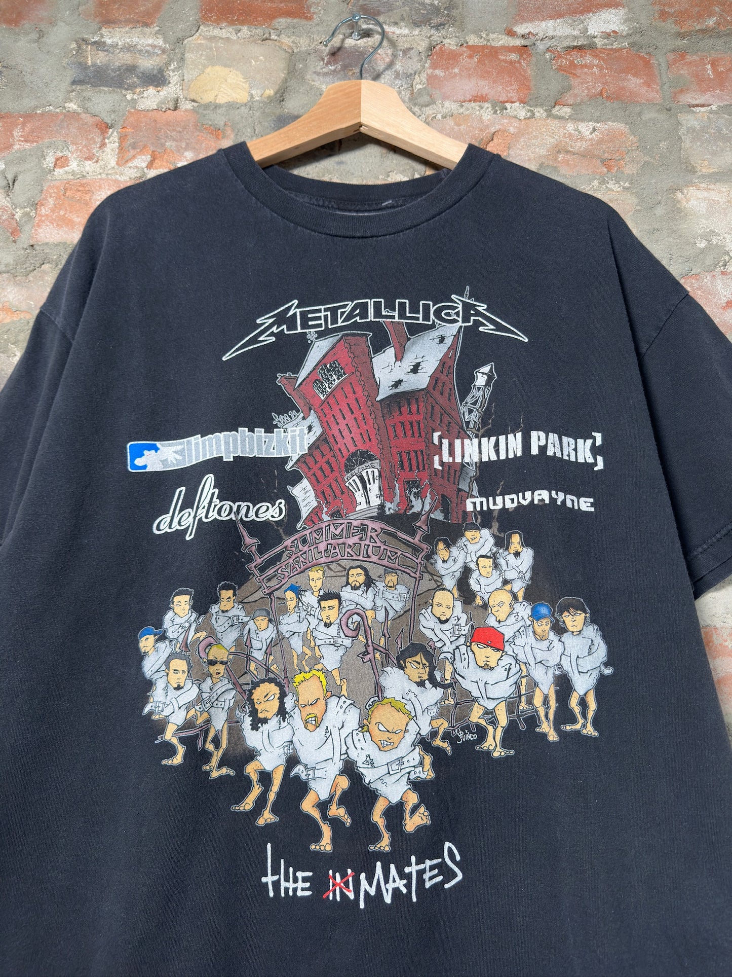 2003 Metallica Summer Sanitarium Tour Tee Sz XL