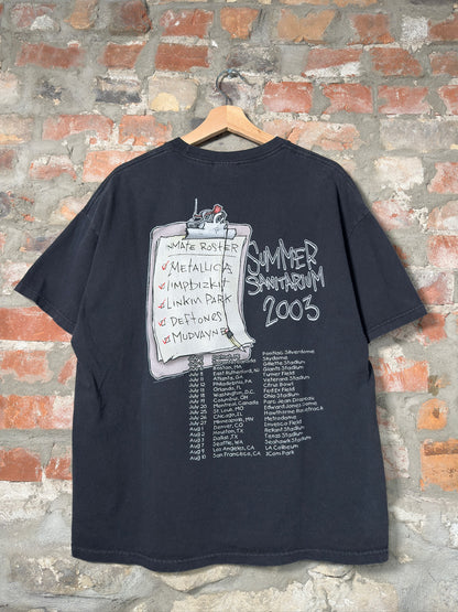 2003 Metallica Summer Sanitarium Tour Tee Sz XL