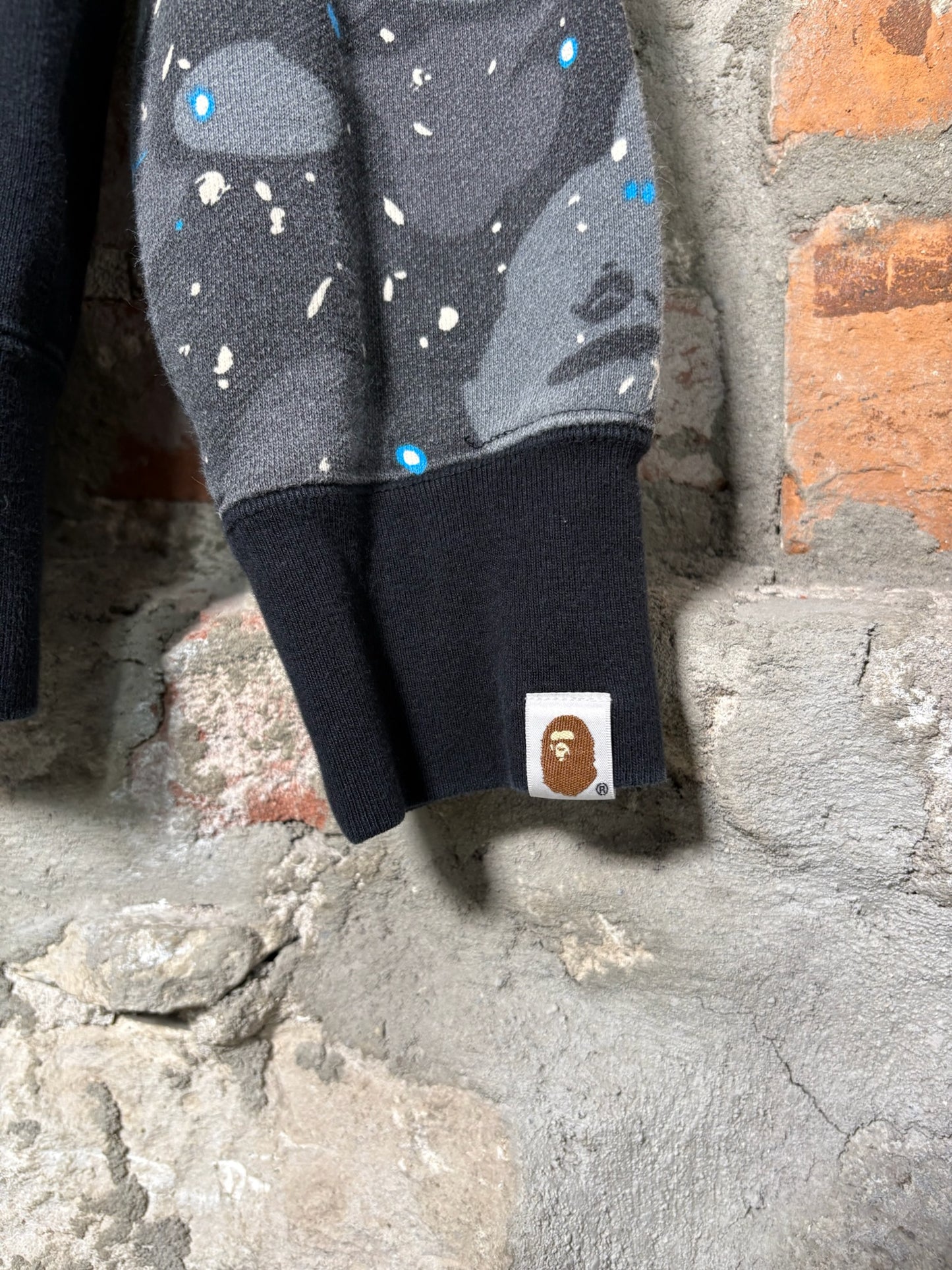 Bape Galaxy Shark Full Zip-Up Hoodie  Sz M