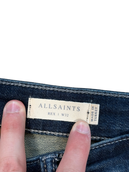 (32x30) All Saints Dark Wash Jeans