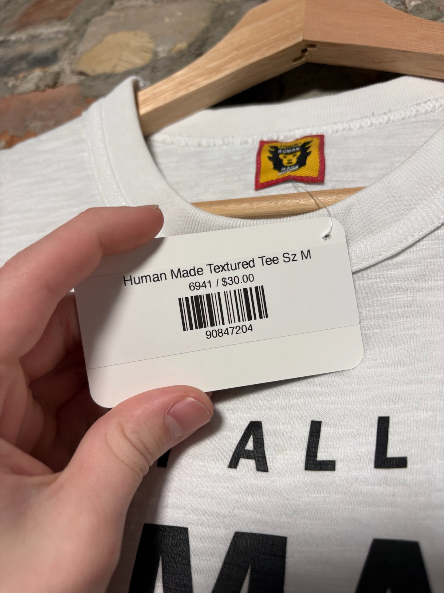 Human Made Textured Tee Sz M