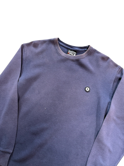 (S) Vintage Y2K Southpole Faded Waffle Knit Long Sleeve
