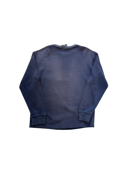 (S) Vintage Y2K Southpole Faded Waffle Knit Long Sleeve