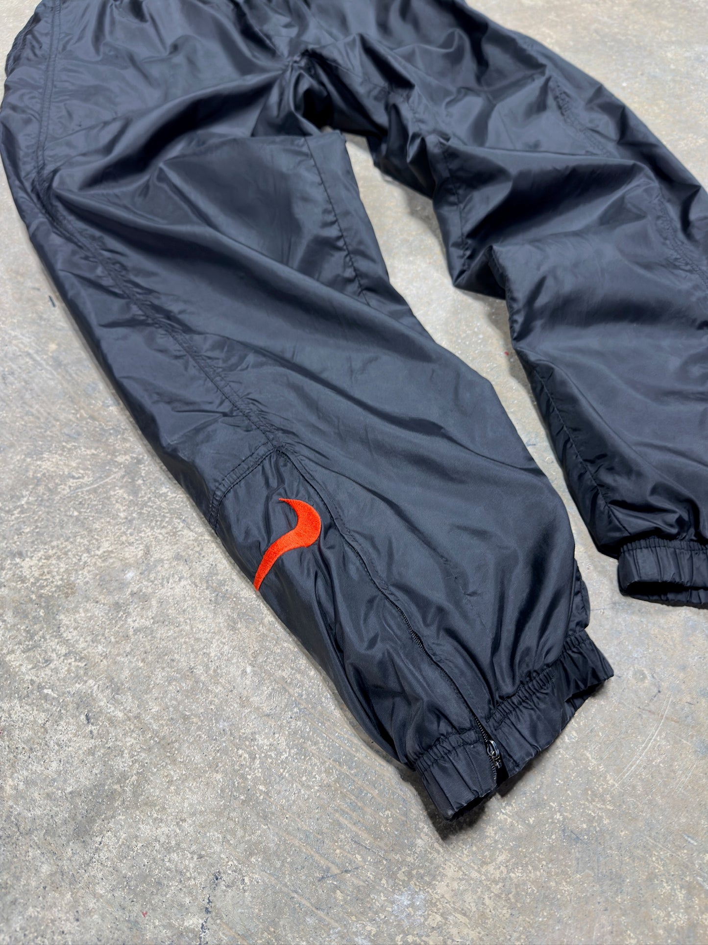 90s Nike Multi Swoosh Parachute Pant Sz XL