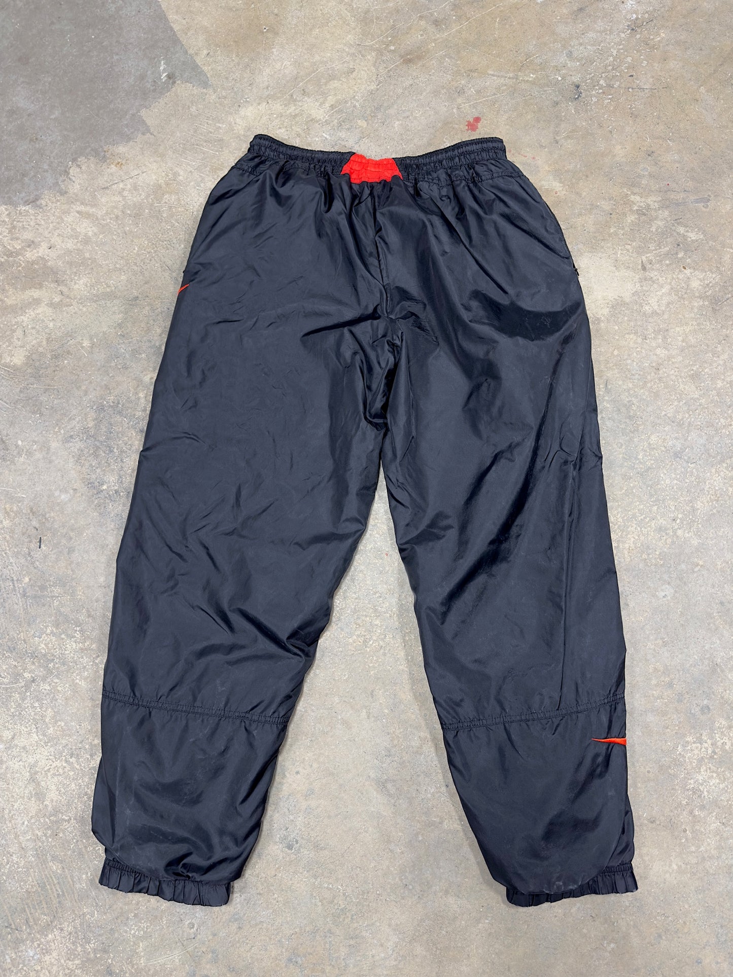 90s Nike Multi Swoosh Parachute Pant Sz XL