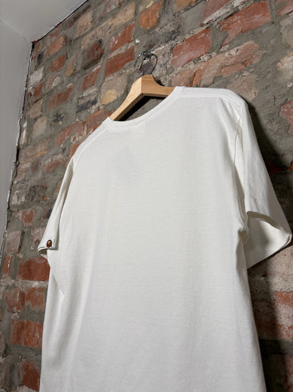 Bape Pocket Tee White Sz M