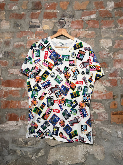Kenzo Stamps All Over Print Tee Sz L