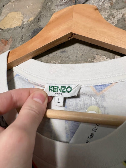 Kenzo Stamps All Over Print Tee Sz L