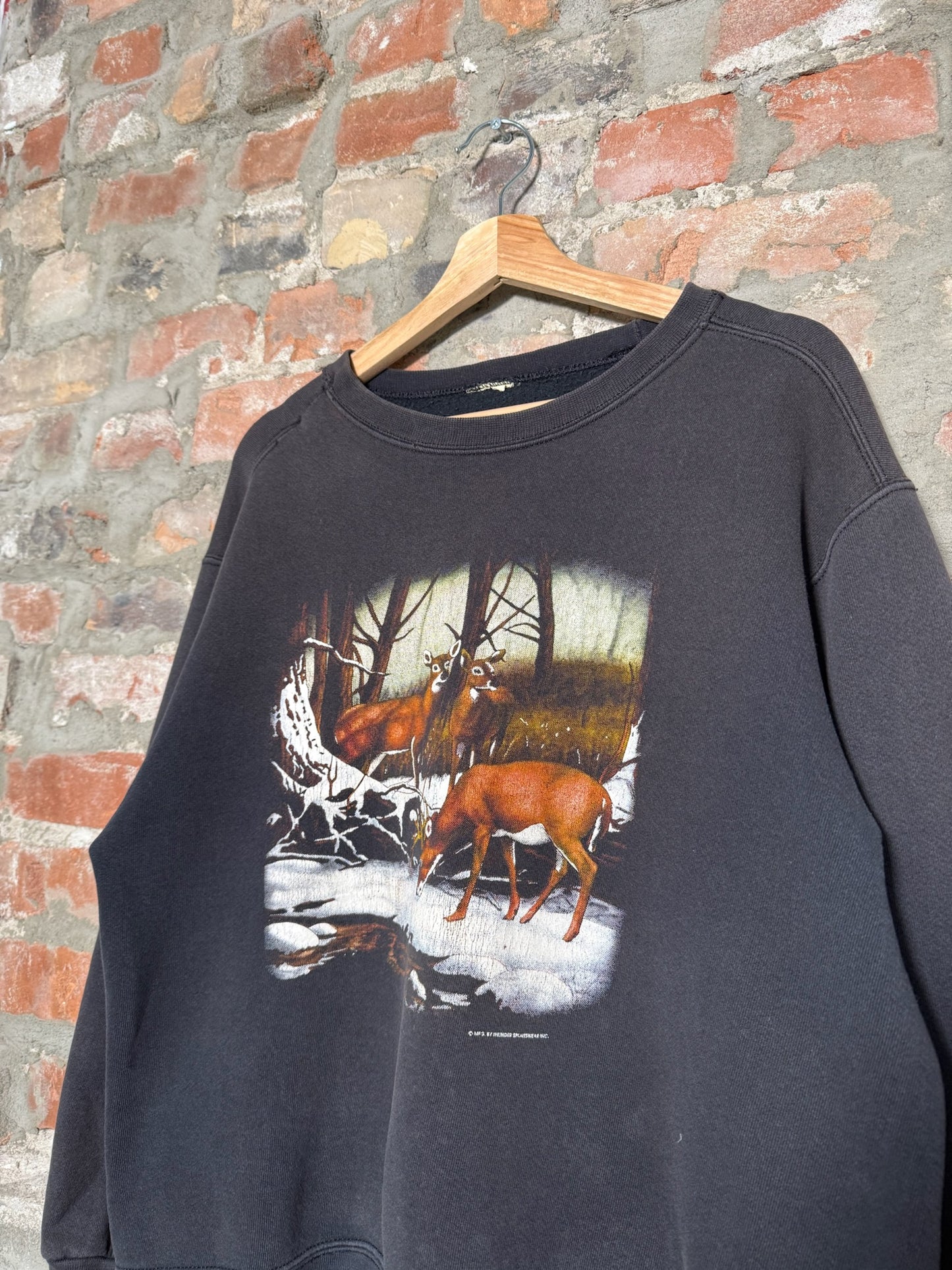 (M) 00s Winter Nature Landscape Crewneck