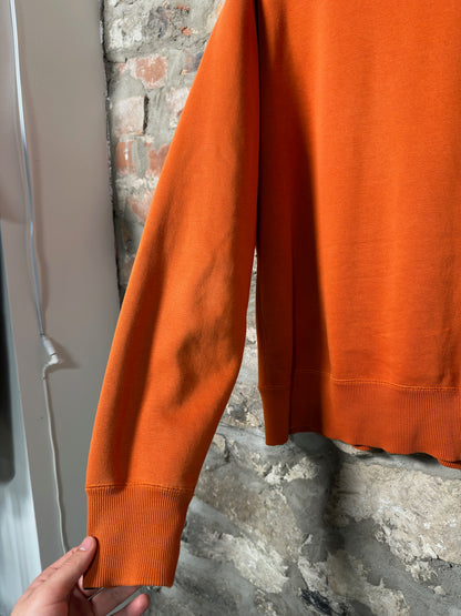 00s Nike Mini Swoosh Zip Up Hoodie Orange Sz XL