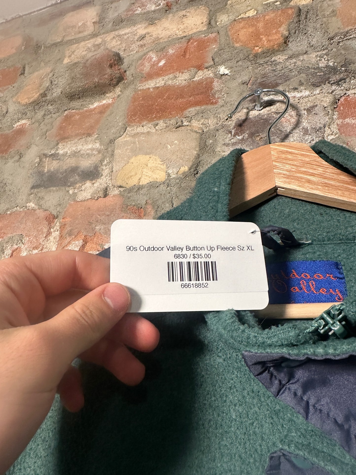 90s Outdoor Valley Button Up Fleece Sz XL