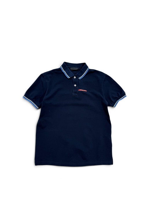 (M) Prada Polo Shirt Navy