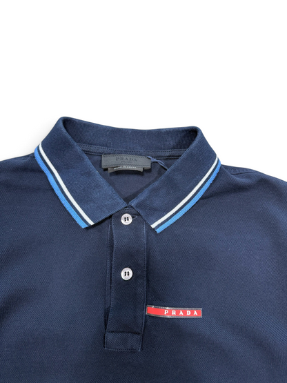 (M) Prada Polo Shirt Navy