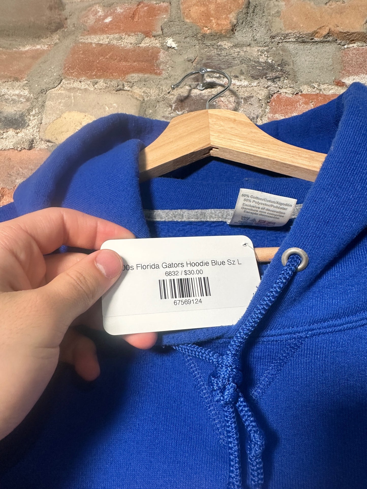 00s Florida Gators Hoodie Blue Sz L