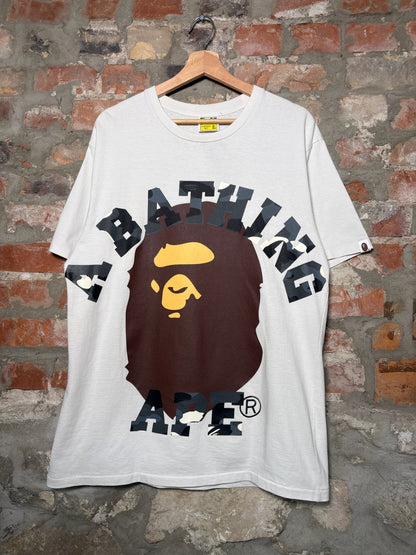 (XL) Bape ABC Grey Camo Tee White