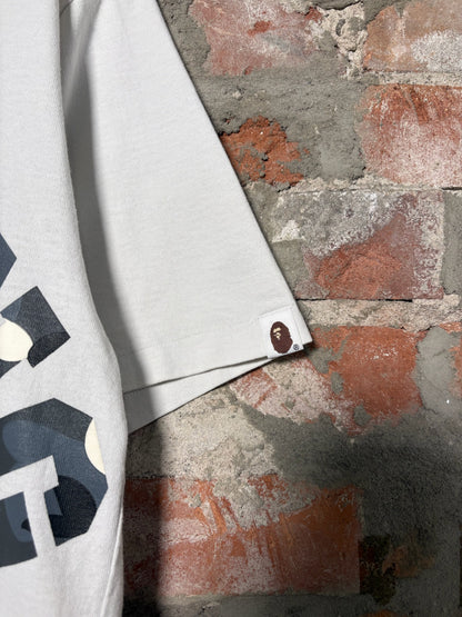 (XL) Bape ABC Grey Camo Tee White