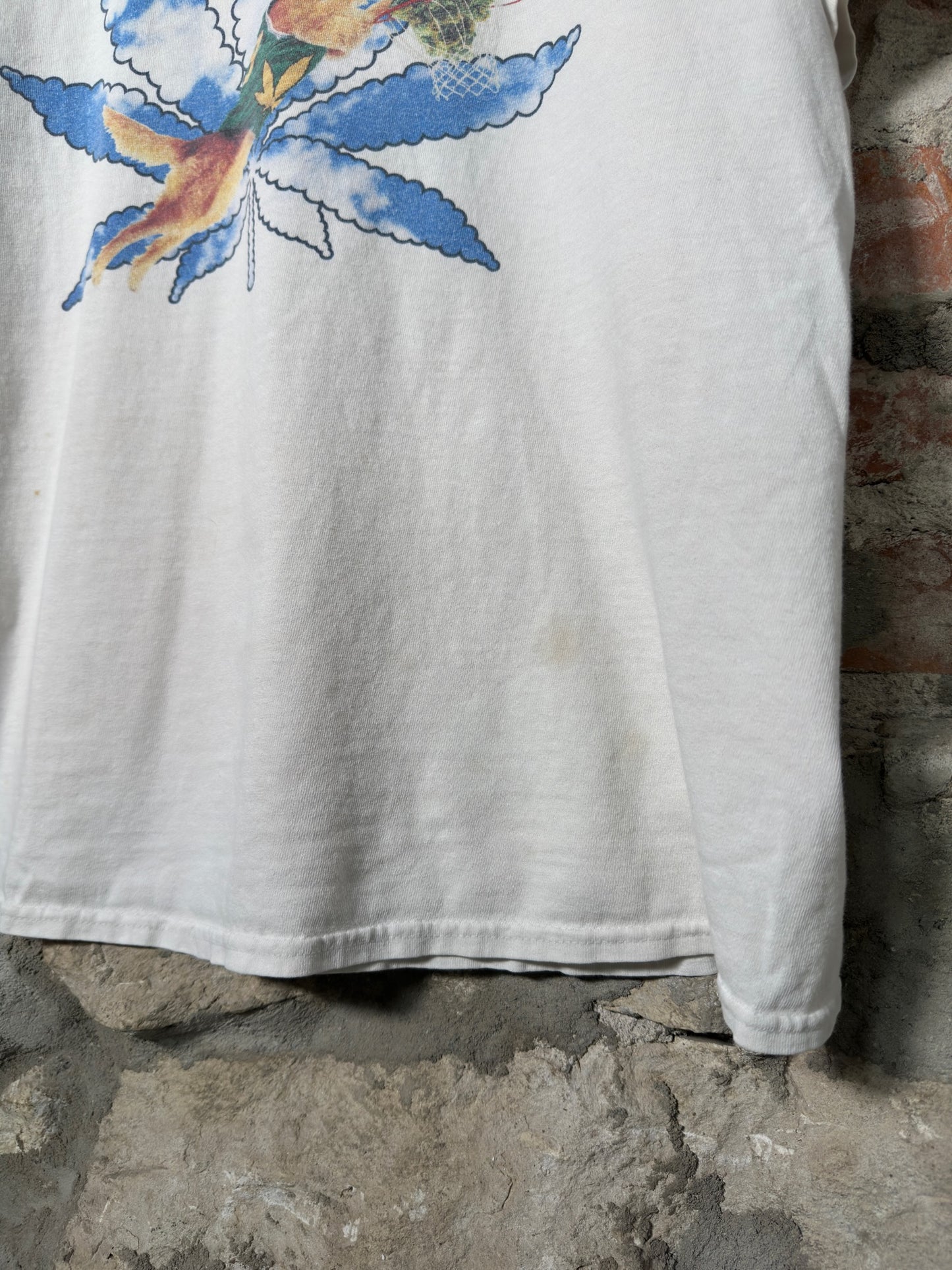 00s Airbud Hooping Tee White Sz L