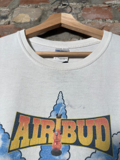 00s Airbud Hooping Tee White Sz L
