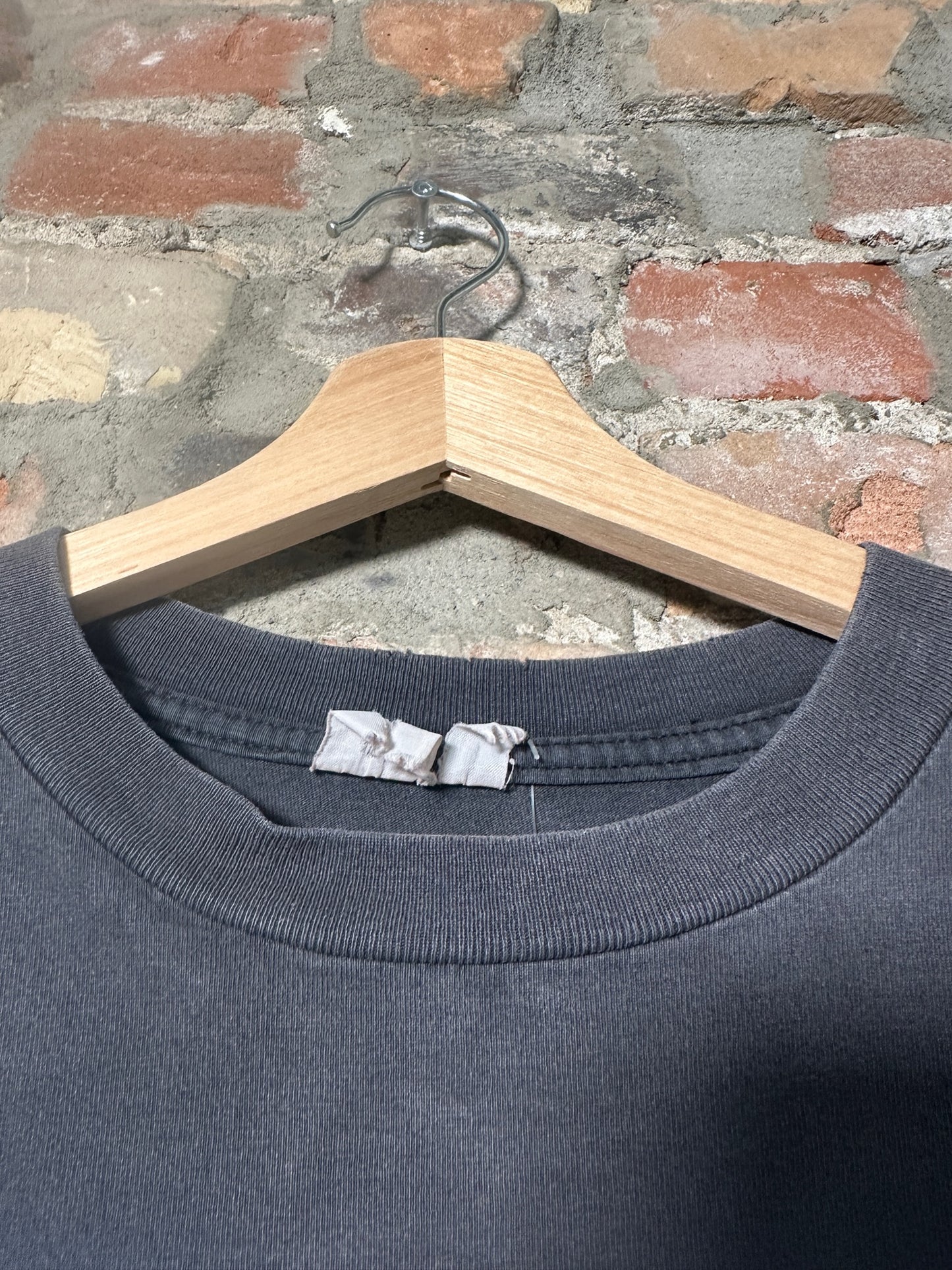 00s Umbro Soccer Faded Black Tee Sz L